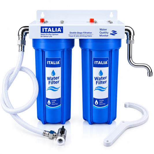 2-Stage Water Filter with Chrome Tap