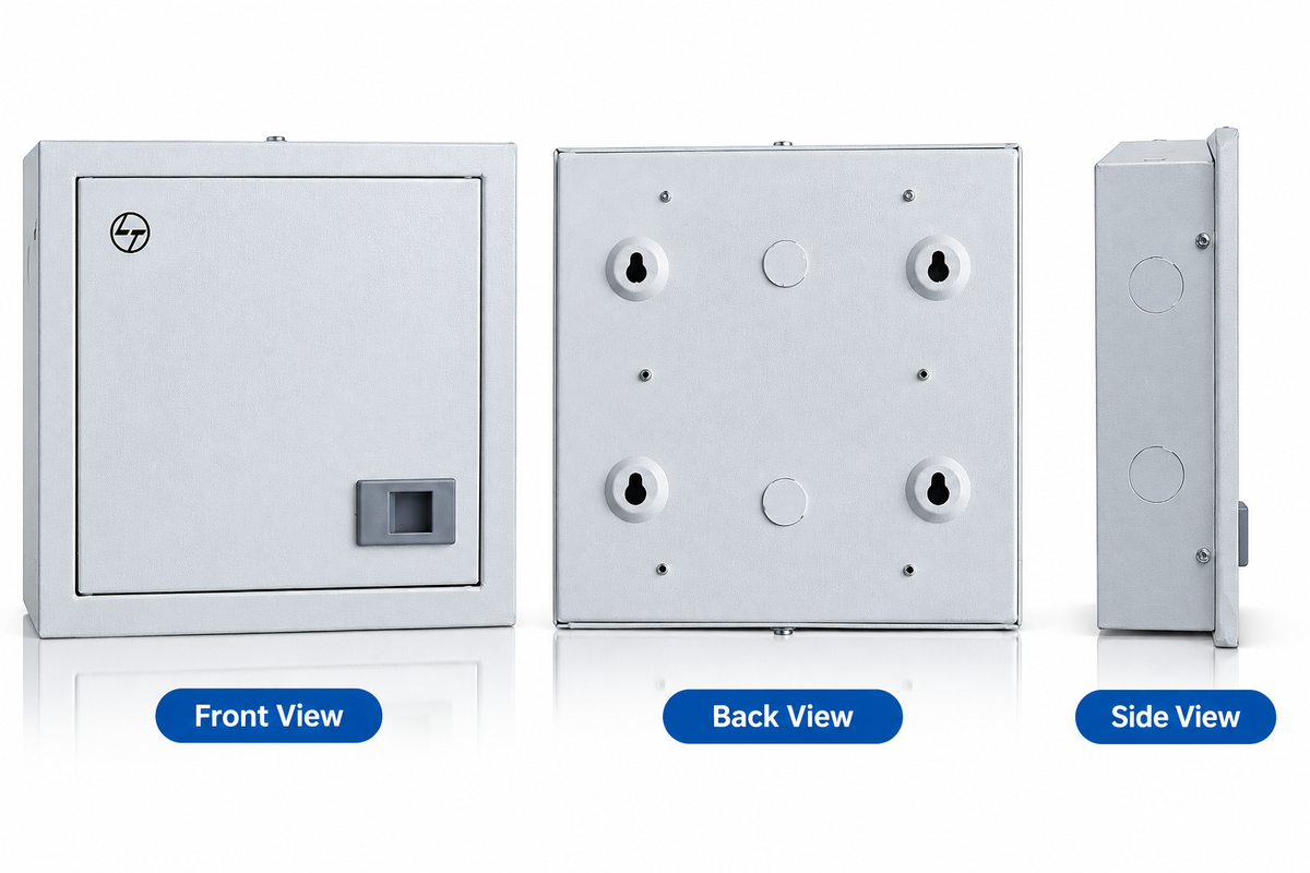 L&T 8-Module Double Door Distribution Board
