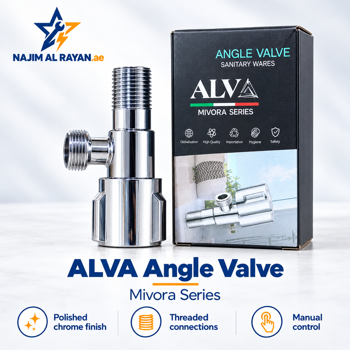 ALVA Chrome Angle Valve
