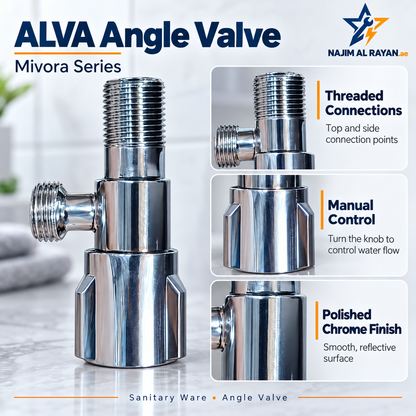 ALVA Chrome Angle Valve