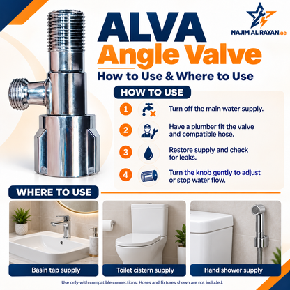 ALVA Chrome Angle Valve