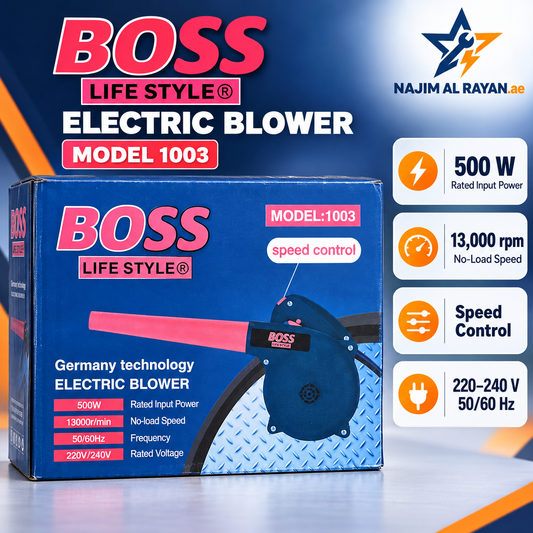 BOSS 500W Electric Blower – 13000 RPM