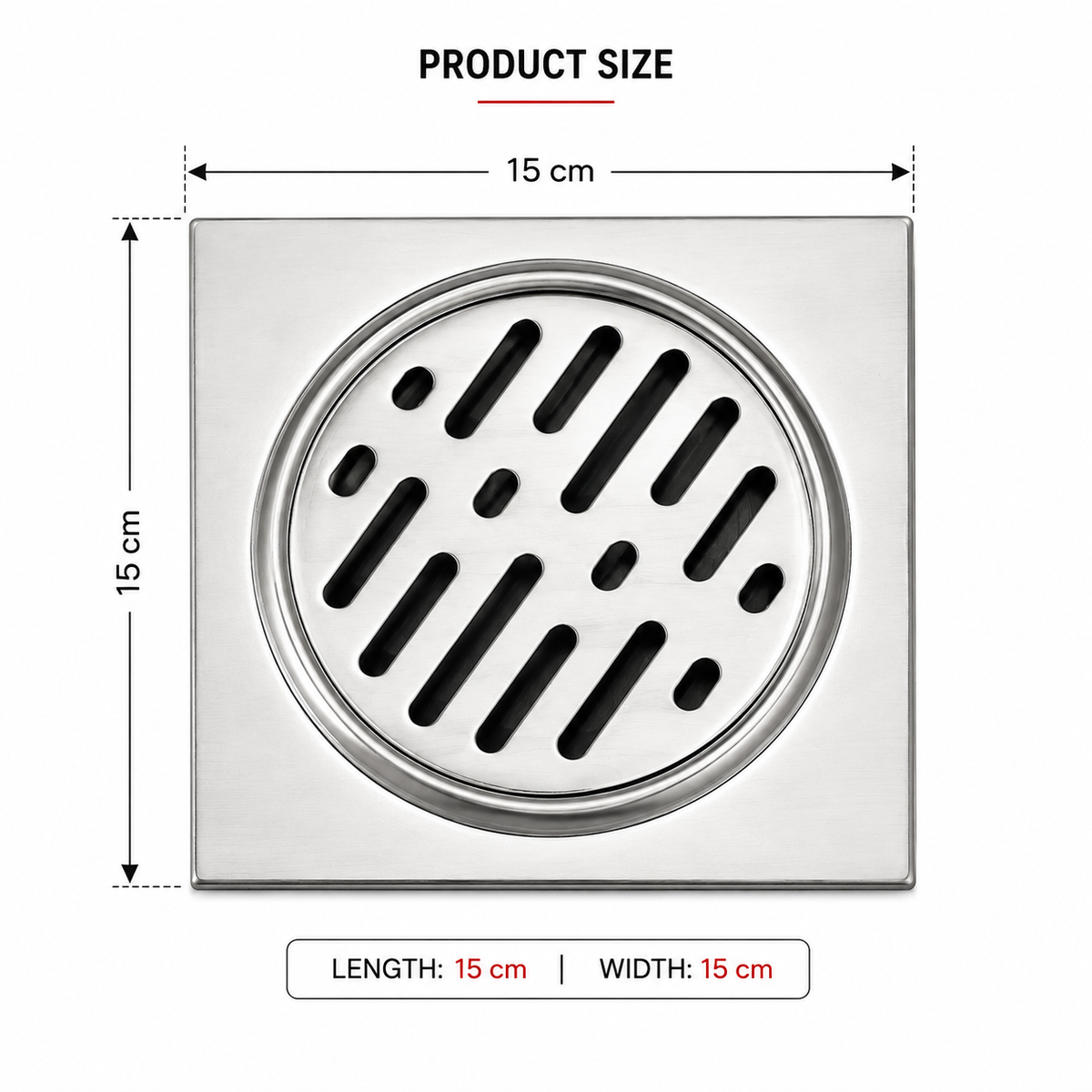 6x6 Inch Stainless Steel Floor Drain