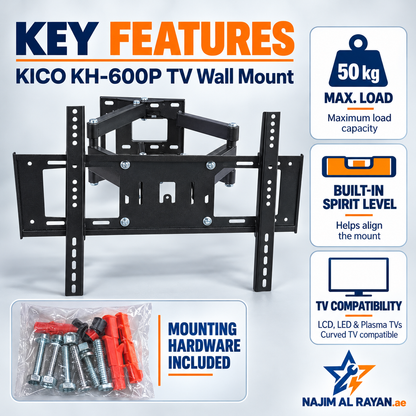 KICO Full-Motion TV Wall Mount – KH-600P